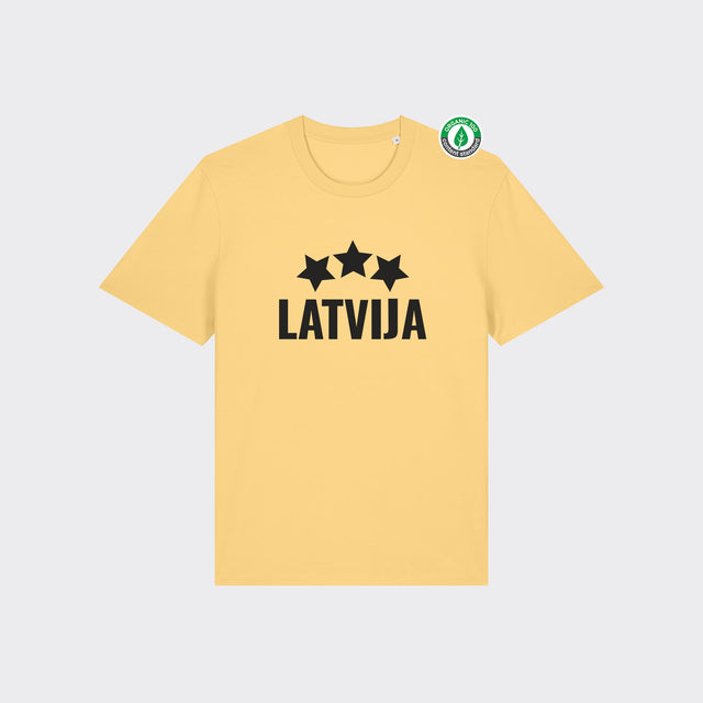 Organiskās kokvilnas T-krekls "LATVIJA"