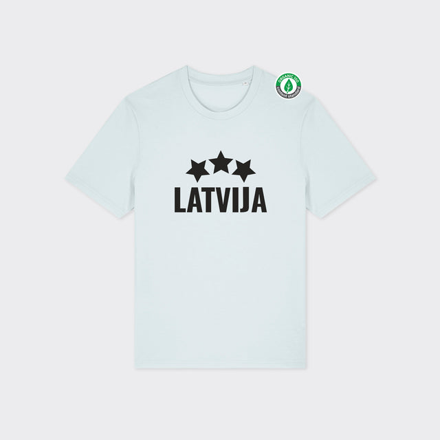Organiskās kokvilnas T-krekls "LATVIJA"