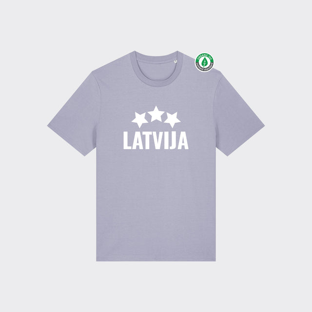 Organiskās kokvilnas T-krekls "LATVIJA"