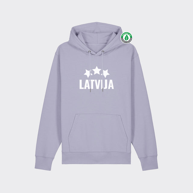 Organiskās kokvilnas hūdijs "LATVIJA"