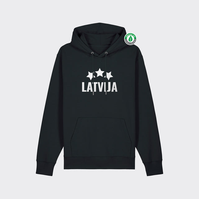 Organiskās kokvilnas hūdijs "LATVIJA"