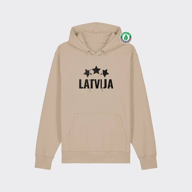 Organiskās kokvilnas hūdijs "LATVIJA"