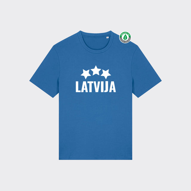 Organiskās kokvilnas T-krekls "LATVIJA"