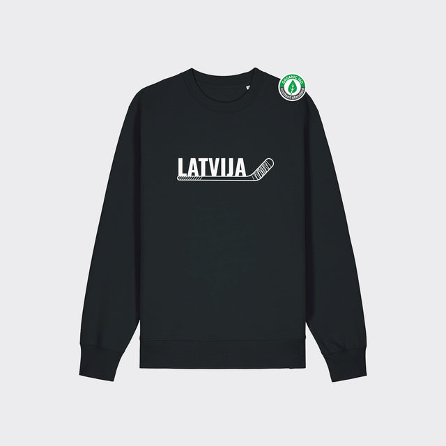 Organiskās kokvilnas džemperis "LATVIJA (Hokejs)"