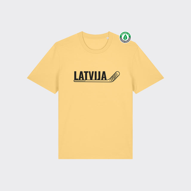 Organiskās kokvilnas T-krekls "LATVIJA (Hokejs)"