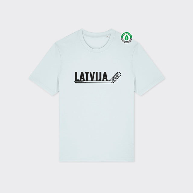 Organiskās kokvilnas T-krekls "LATVIJA (Hokejs)"