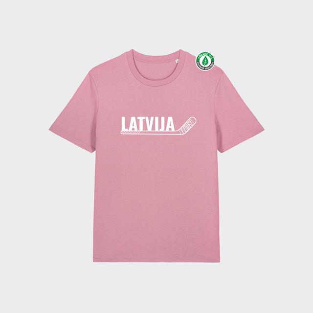 Organiskās kokvilnas T-krekls "LATVIJA (Hokejs)"