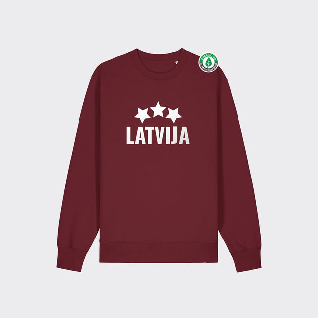 % Bordo, M izmēra džemperis "LATVIJA" #25