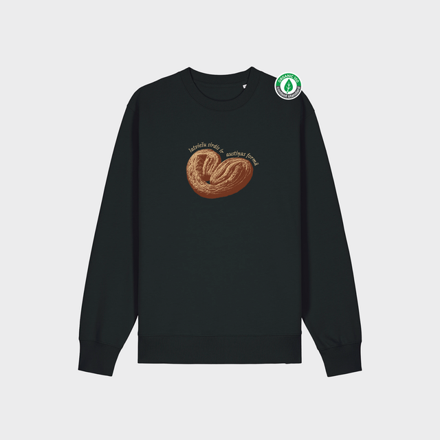 Organiskās kokvilnas džemperis "Latviešu sirdis"