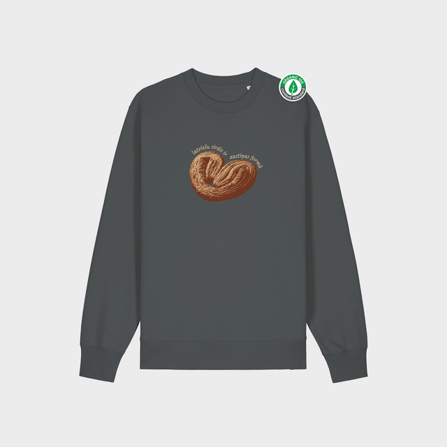 Organiskās kokvilnas džemperis "Latviešu sirdis"