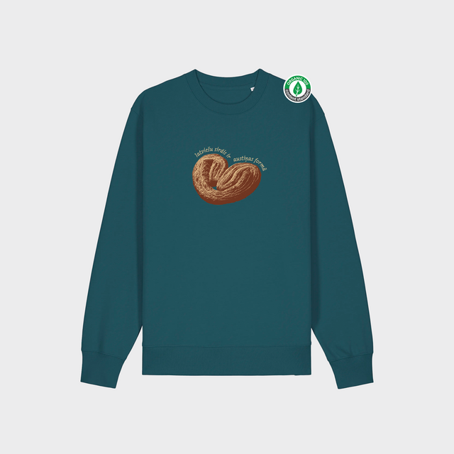 Organiskās kokvilnas džemperis "Latviešu sirdis"