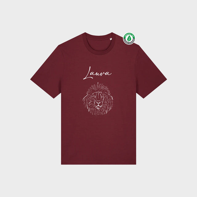 Organiskās kokvilnas T-krekls "Lauva"