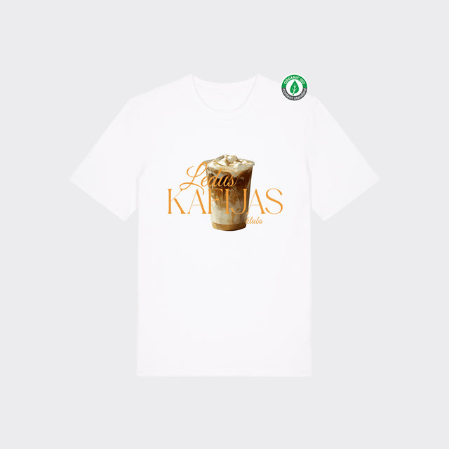 Organiskās kokvilnas T-krekls "Ledus kafijas klubs"
