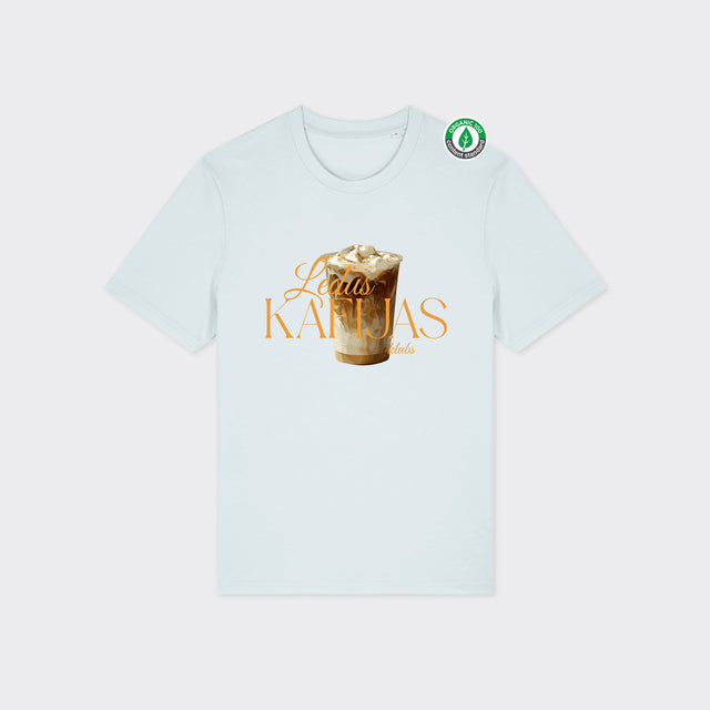 Organiskās kokvilnas T-krekls "Ledus kafijas klubs"