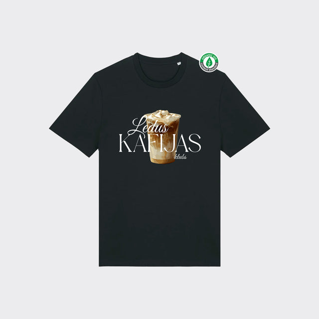 Organiskās kokvilnas T-krekls "Ledus kafijas klubs"