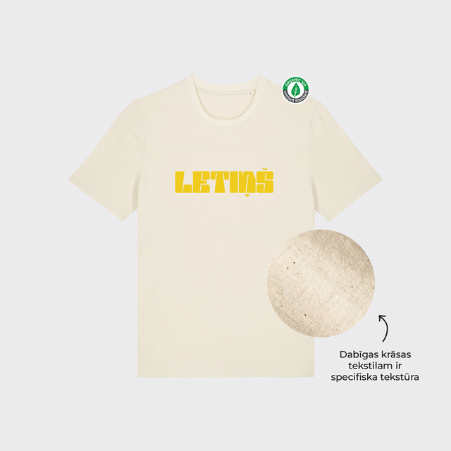 Organiskās kokvilnas T-krekls "Letiņš"