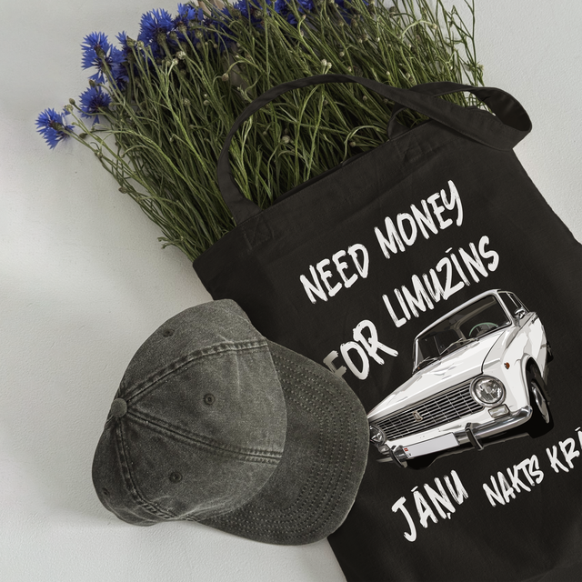 Auduma maisiņš "Limuzīns Jāņu nakts krāsā"
