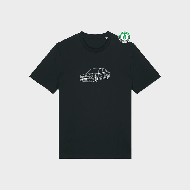 Organiskās kokvilnas T-krekls ar personalizētu "Line art"