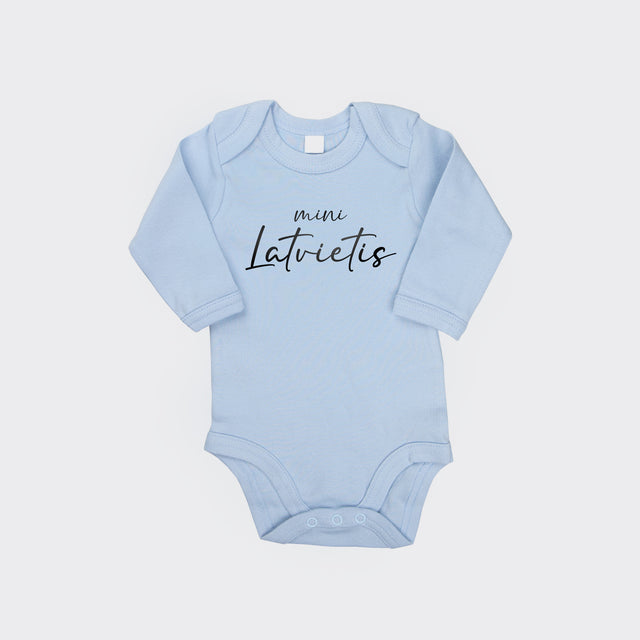 Bērnu bodijs ar garām piedurknēm - "MINI Latvietis"