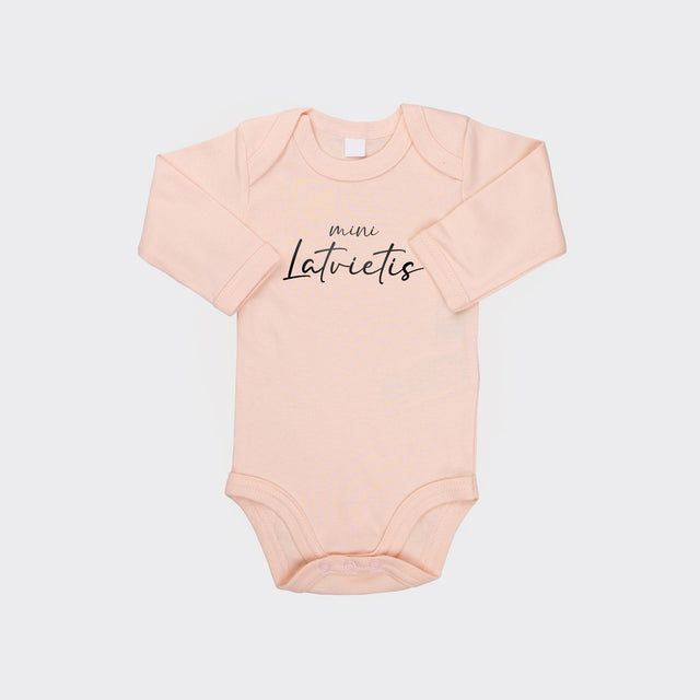 Bērnu bodijs ar garām piedurknēm - "MINI Latvietis"