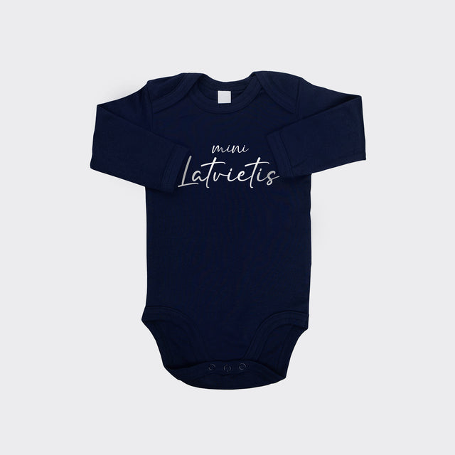 Bērnu bodijs ar garām piedurknēm - "MINI Latvietis"