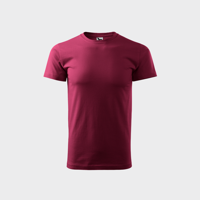 % Tumši sarkans, M un L izmēra unisex t-krekls ar tavu dizainu