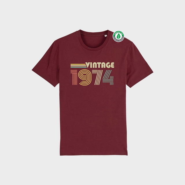 Organiskās kokvilnas T-krekls "Vintage Tumšs"
