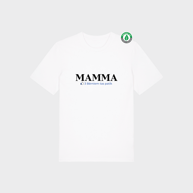 Organiskās kokvilnas Personalizējams T-krekls "Mamma bērniem patīk"