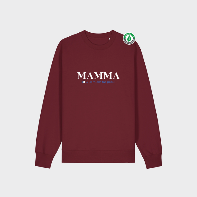 Organiskās kokvilnas Personalizējams Džemperis "Mamma bērniem patīk"