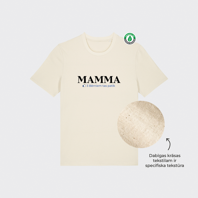 Organiskās kokvilnas Personalizējams T-krekls "Mamma bērniem patīk"
