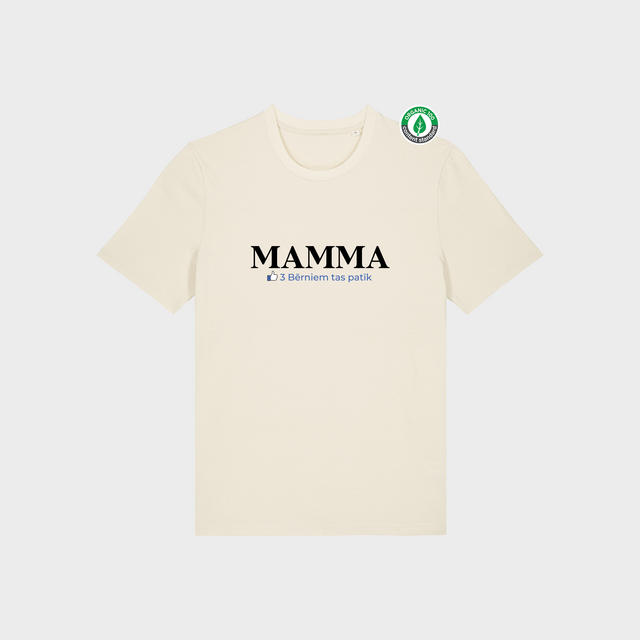 Organiskās kokvilnas Personalizējams T-krekls "Mamma bērniem patīk"