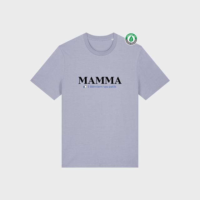 Organiskās kokvilnas Personalizējams T-krekls "Mamma bērniem patīk"