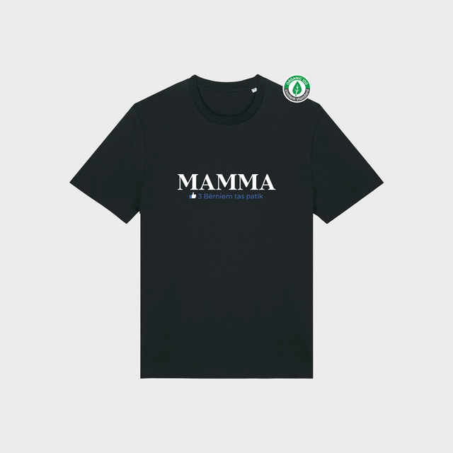 Organiskās kokvilnas Personalizējams T-krekls "Mamma bērniem patīk"