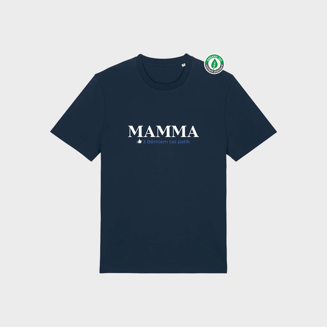 Organiskās kokvilnas Personalizējams T-krekls "Mamma bērniem patīk"