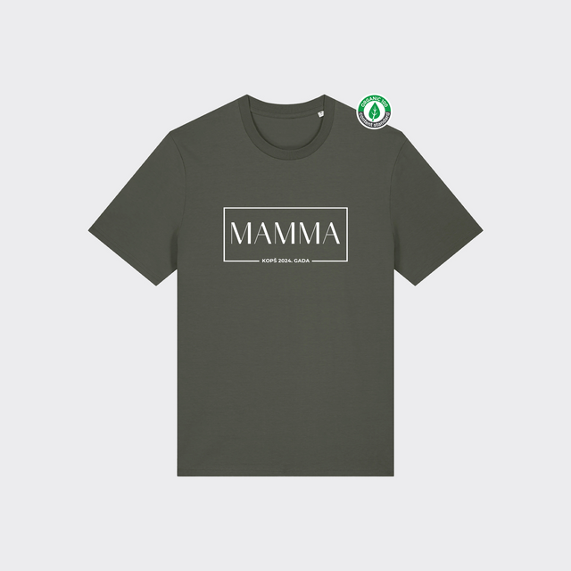 Organiskās kokvilnas T-krekls "Mamma Kopš..."