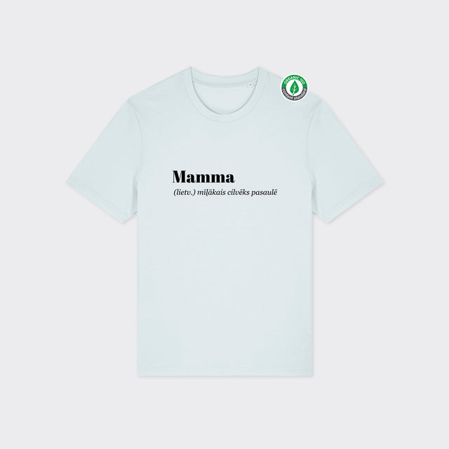 Organiskās kokvilnas T-krekls "Mamma (lietv.)"