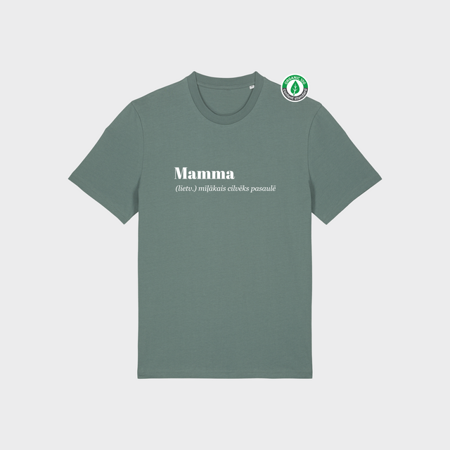 Organiskās kokvilnas T-krekls "Mamma (lietv.)"