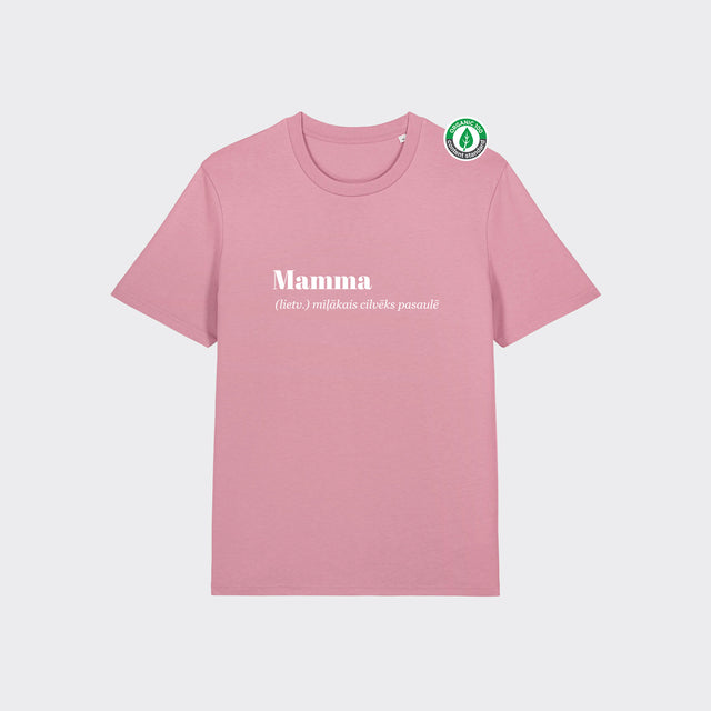 Organiskās kokvilnas T-krekls "Mamma (lietv.)"