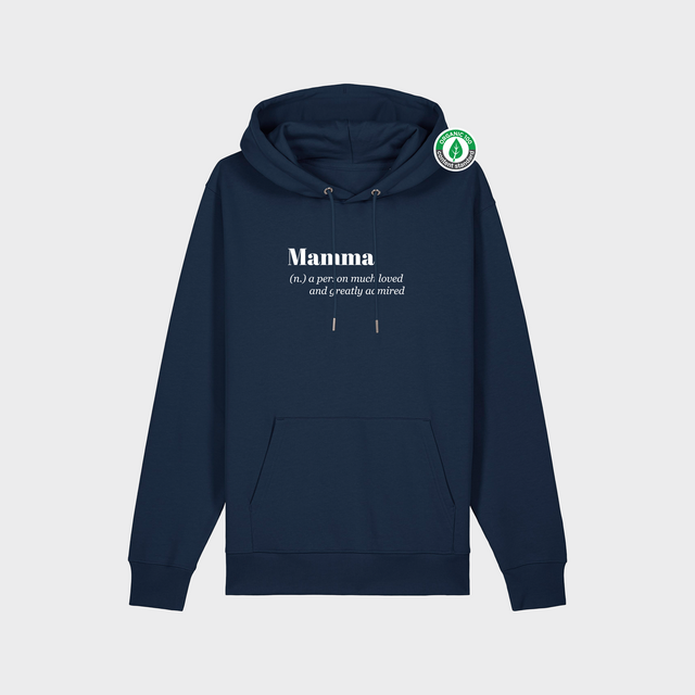 Organiskās kokvilnas hūdijs "Mamma (n.)"