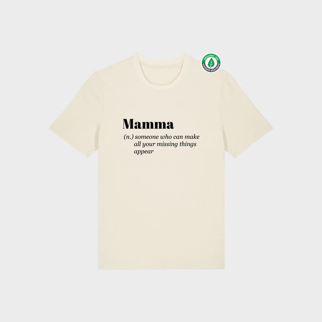 Organiskās kokvilnas T-krekls "Mamma (n.) 2"
