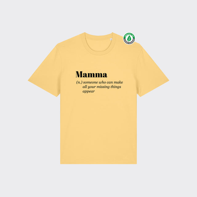 Organiskās kokvilnas T-krekls "Mamma (n.) 2"