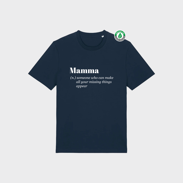 Organiskās kokvilnas T-krekls "Mamma (n.) 2"