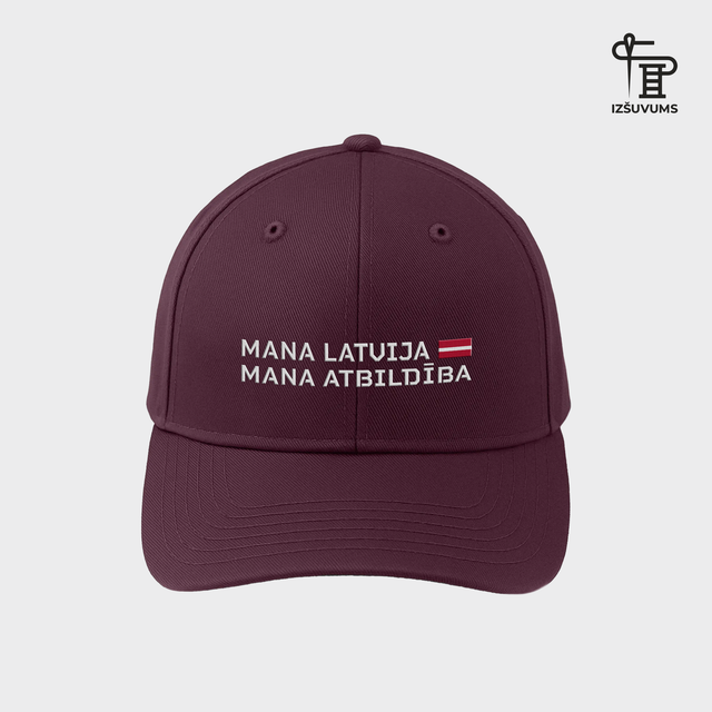 Izšūta Vasaras Cepure "Mana Latvija"
