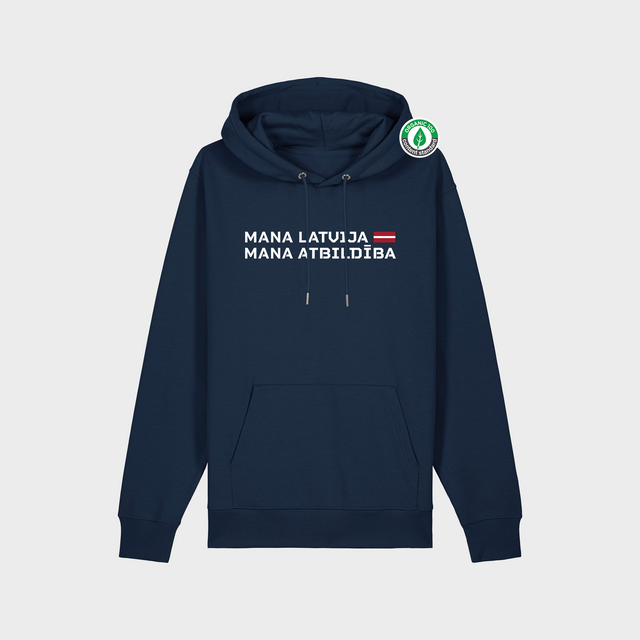 Organiskās Kokvilnas Hūdijs "Mana Latvija" #1