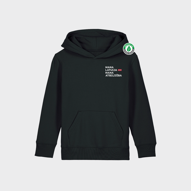 Organiskās Kokvilnas Bērnu Hūdijs "Mana Latvija" #3