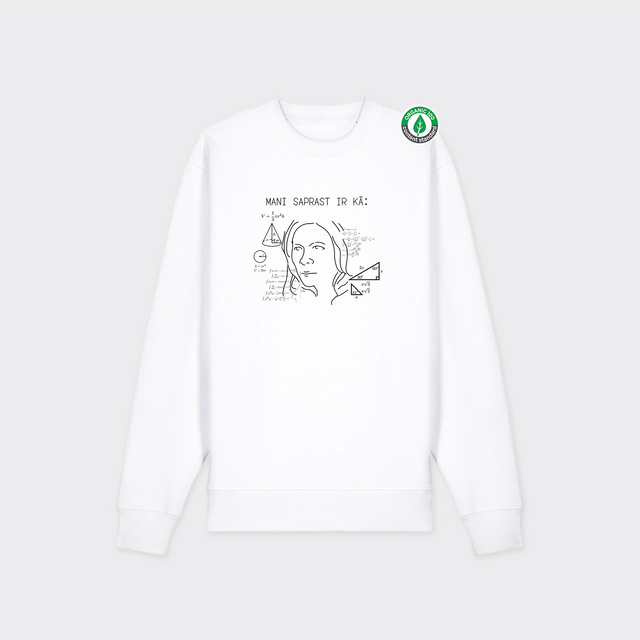 Organiskās kokvilnas džemperis "Mani saprast ir kā"