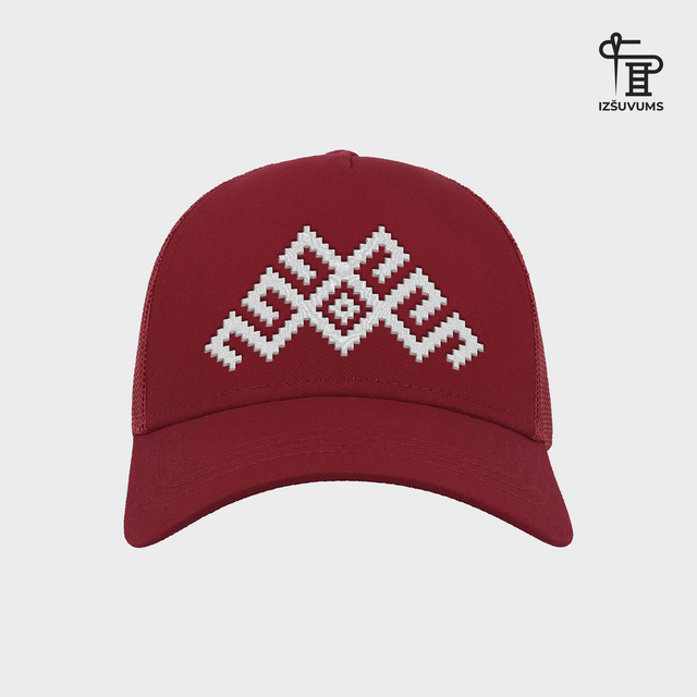 Izšūta cepure "Mārtiņa Zīme"