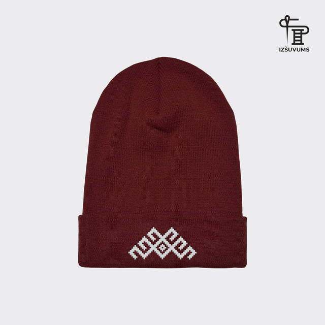 Izšūta ziemas cepure "Mārtiņa zīme"