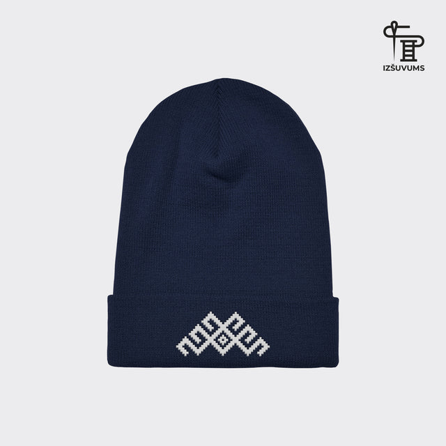 Izšūta ziemas cepure "Mārtiņa zīme"