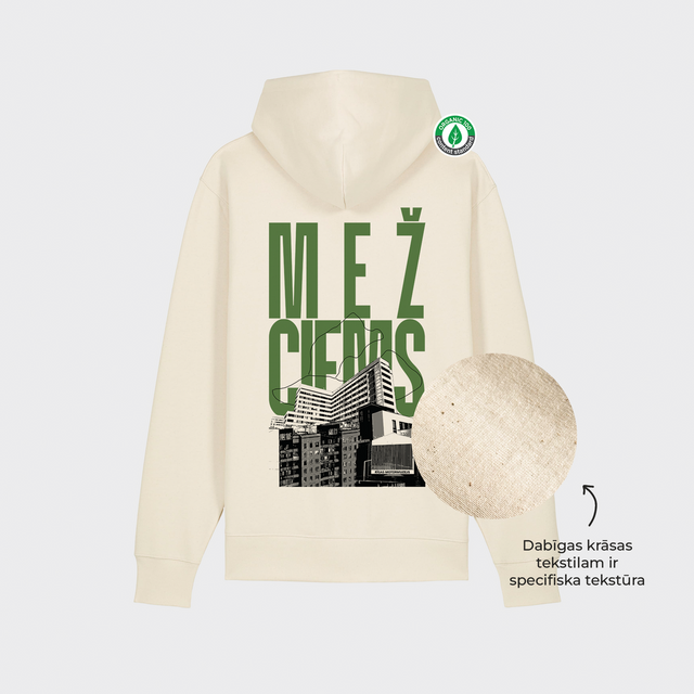 Organiskās kokvilnas hūdijs "Mežciems"